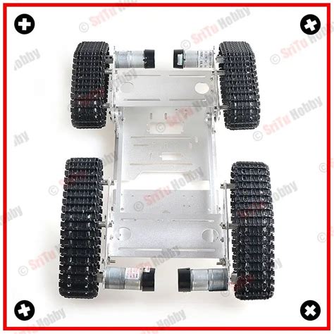 big metal round robot chassis|TS400 Large Metal 4WD Robot Tank Chassis Kit.